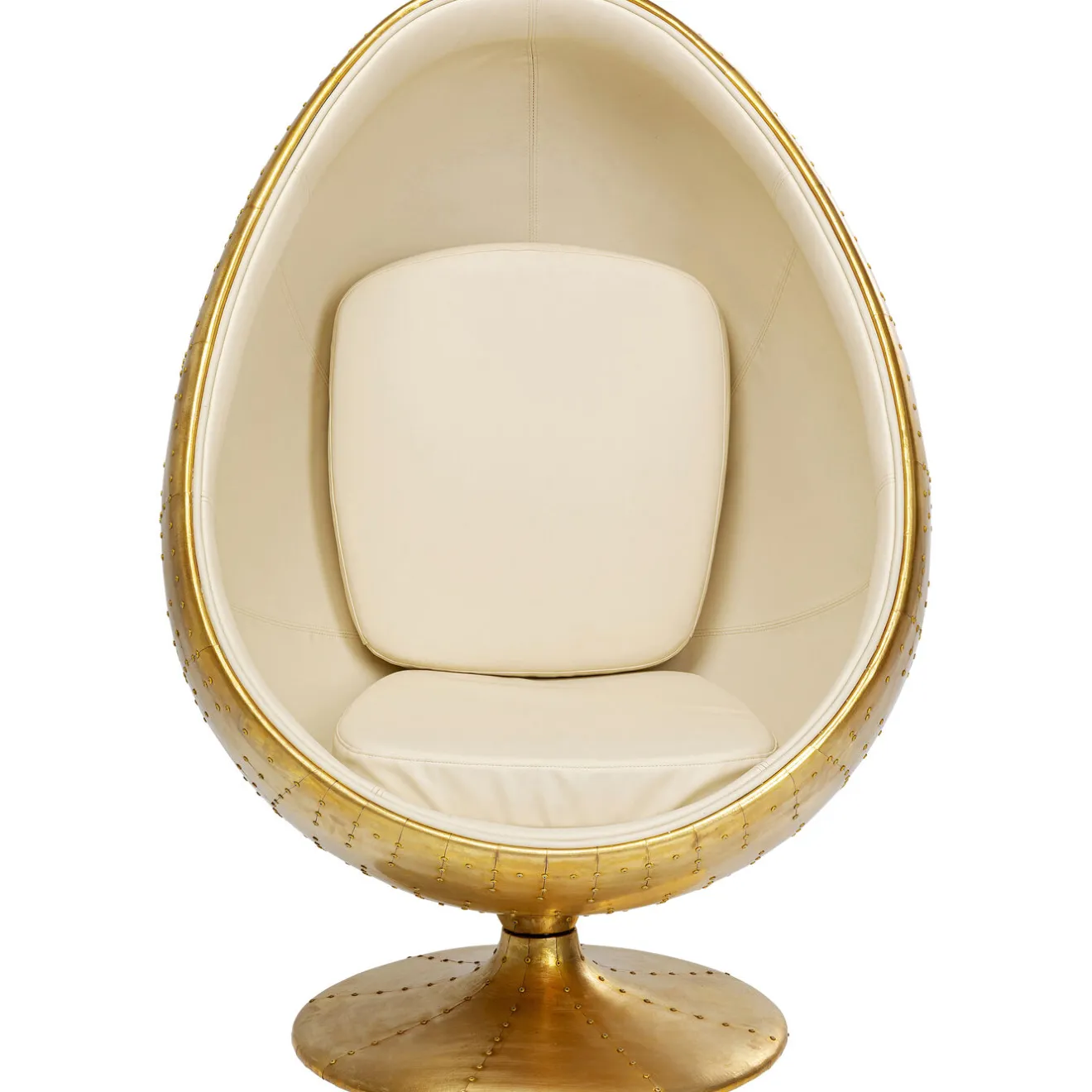 KARE Design Fauteuils Pivotants|Fauteuil Pivotant Eye Ball Laiton