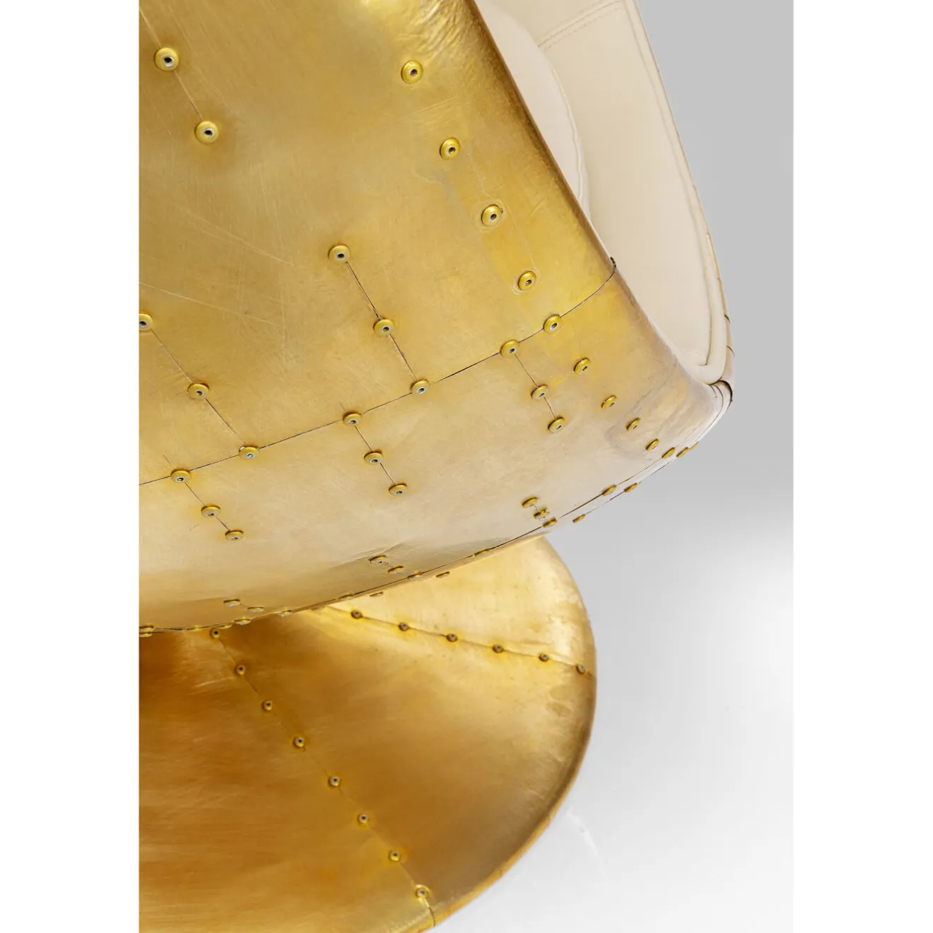 KARE Design Fauteuils Pivotants|Fauteuil Pivotant Eye Ball Laiton