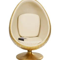 KARE Design Fauteuils Pivotants|Fauteuil Pivotant Eye Ball Laiton