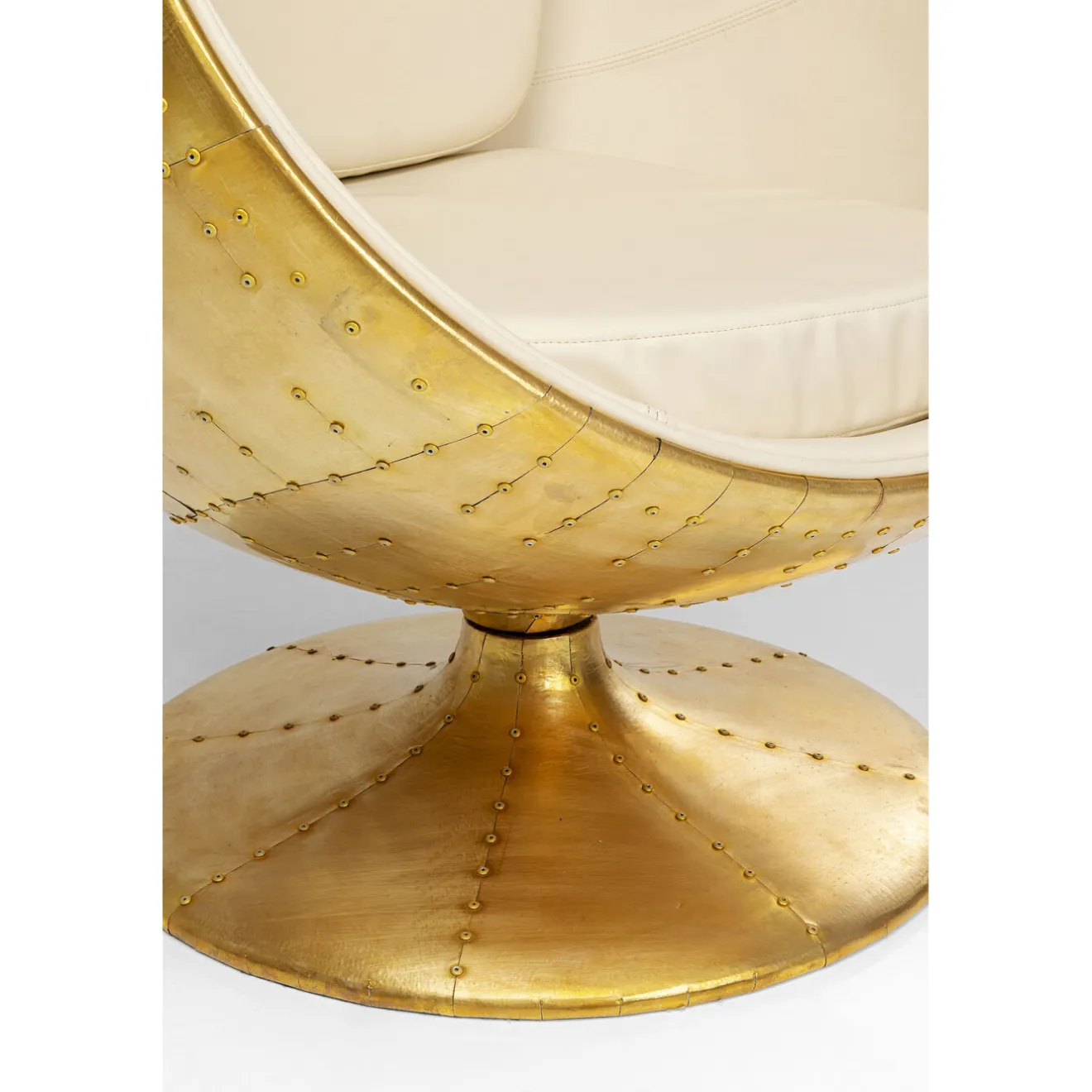 KARE Design Fauteuils Pivotants|Fauteuil Pivotant Eye Ball Laiton