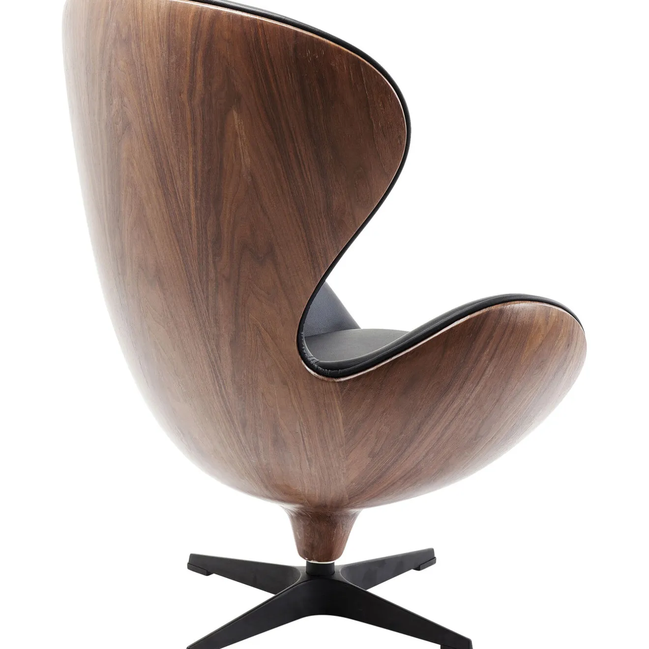 KARE Design Fauteuils Pivotants|Fauteuil Pivotant Lounge Noir-Noyer