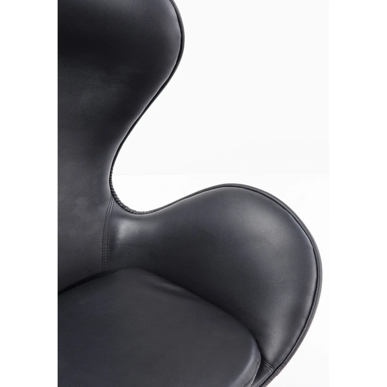 KARE Design Fauteuils Pivotants|Fauteuil Pivotant Lounge Noir-Noyer