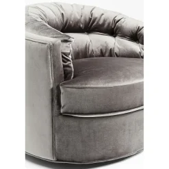 KARE Design Fauteuils Pivotants|Fauteuil Pivotant Music Hall Gris