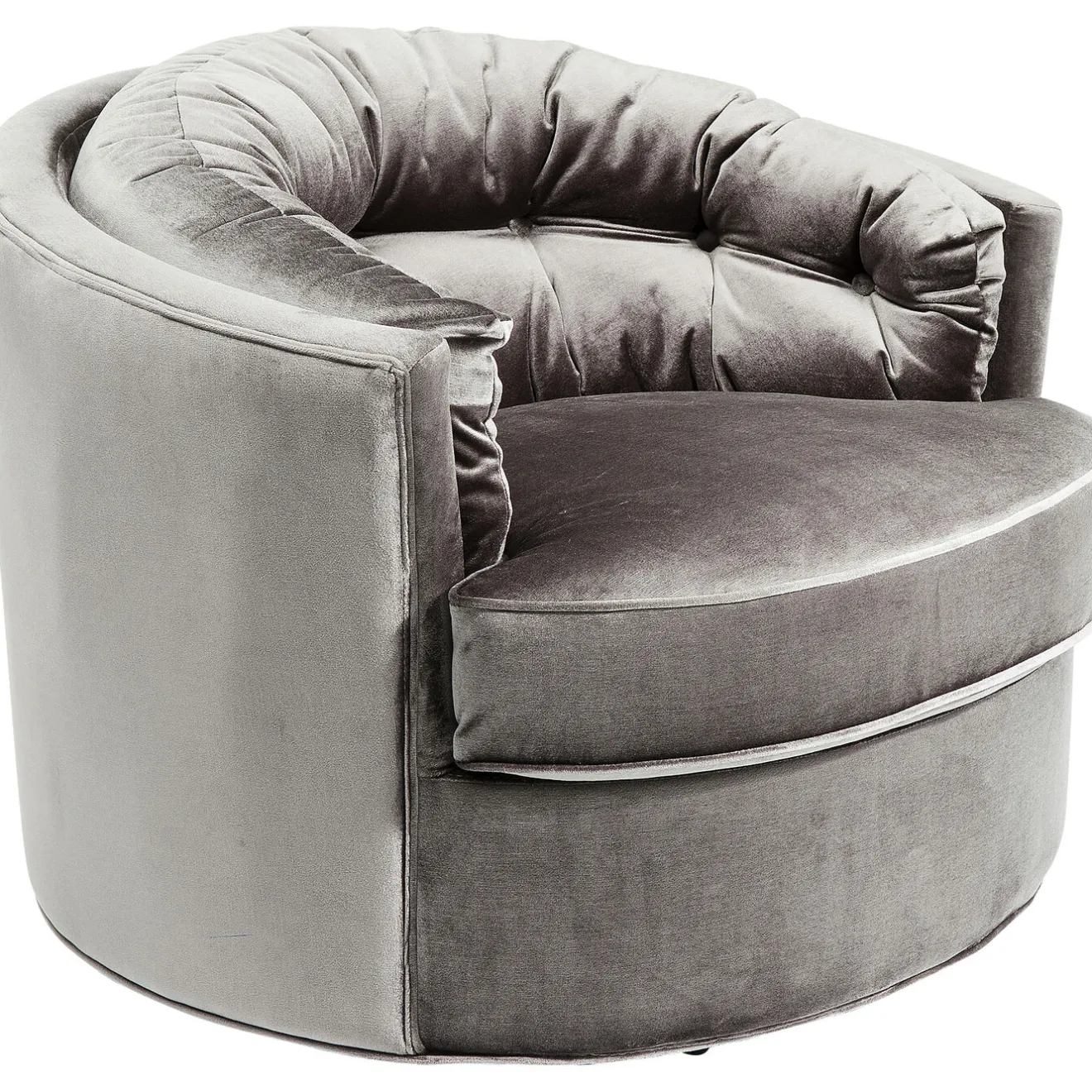 KARE Design Fauteuils Pivotants|Fauteuil Pivotant Music Hall Gris