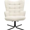 KARE Design Fauteuils Pivotants|Fauteuil Pivotant Oscar Creme