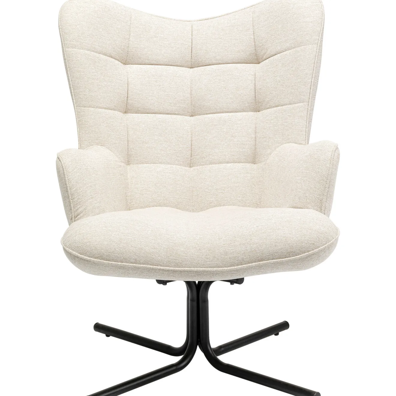 KARE Design Fauteuils Pivotants|Fauteuil Pivotant Oscar Creme