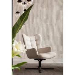 KARE Design Fauteuils Pivotants|Fauteuil Pivotant Oscar Creme