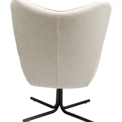 KARE Design Fauteuils Pivotants|Fauteuil Pivotant Oscar Creme
