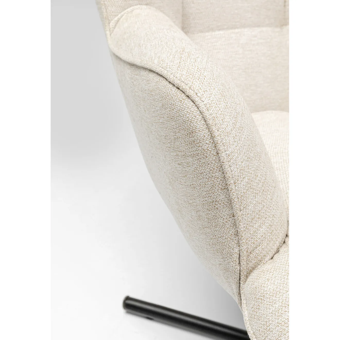 KARE Design Fauteuils Pivotants|Fauteuil Pivotant Oscar Creme