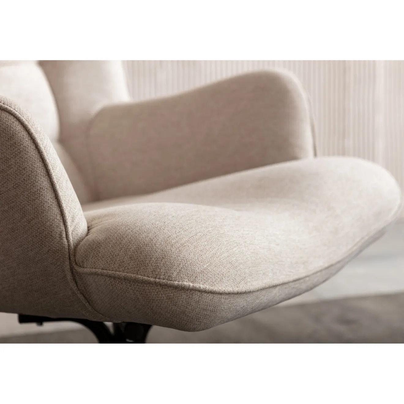 KARE Design Fauteuils Pivotants|Fauteuil Pivotant Oscar Creme
