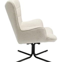 KARE Design Fauteuils Pivotants|Fauteuil Pivotant Oscar Creme