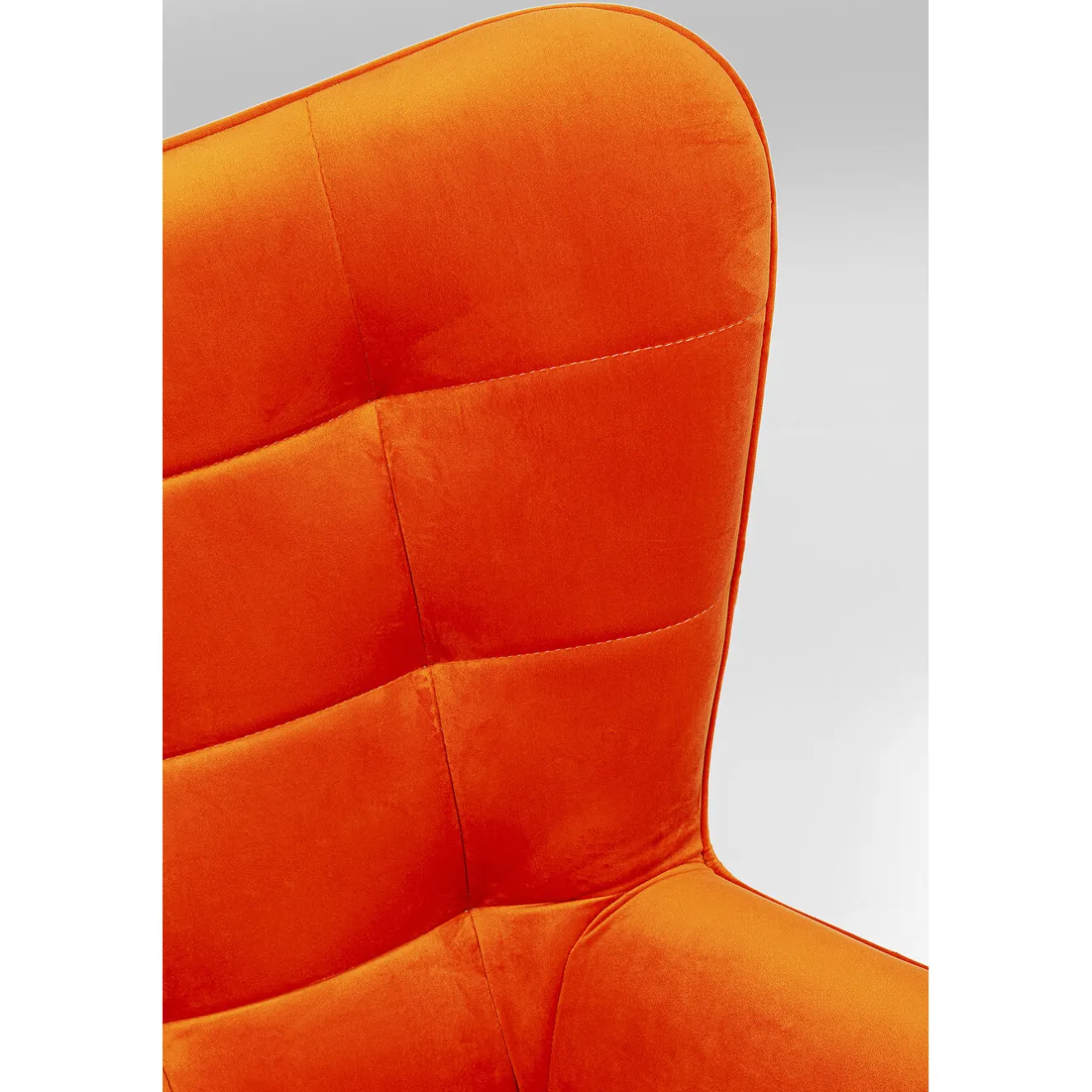 KARE Design Fauteuils Pivotants|Fauteuil Pivotant Oscar Velours Orange
