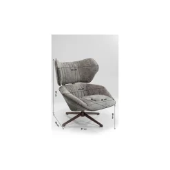 KARE Design Fauteuils Pivotants|Fauteuil Pivotant Oval Office