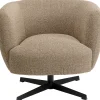 KARE Design Fauteuils Pivotants|Fauteuil Pivotant Peony Beige
