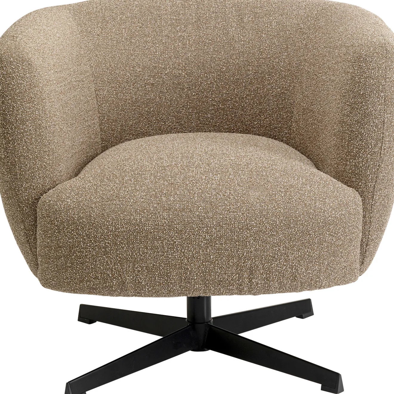 KARE Design Fauteuils Pivotants|Fauteuil Pivotant Peony Beige