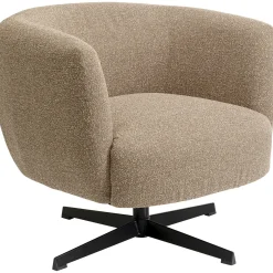 KARE Design Fauteuils Pivotants|Fauteuil Pivotant Peony Beige