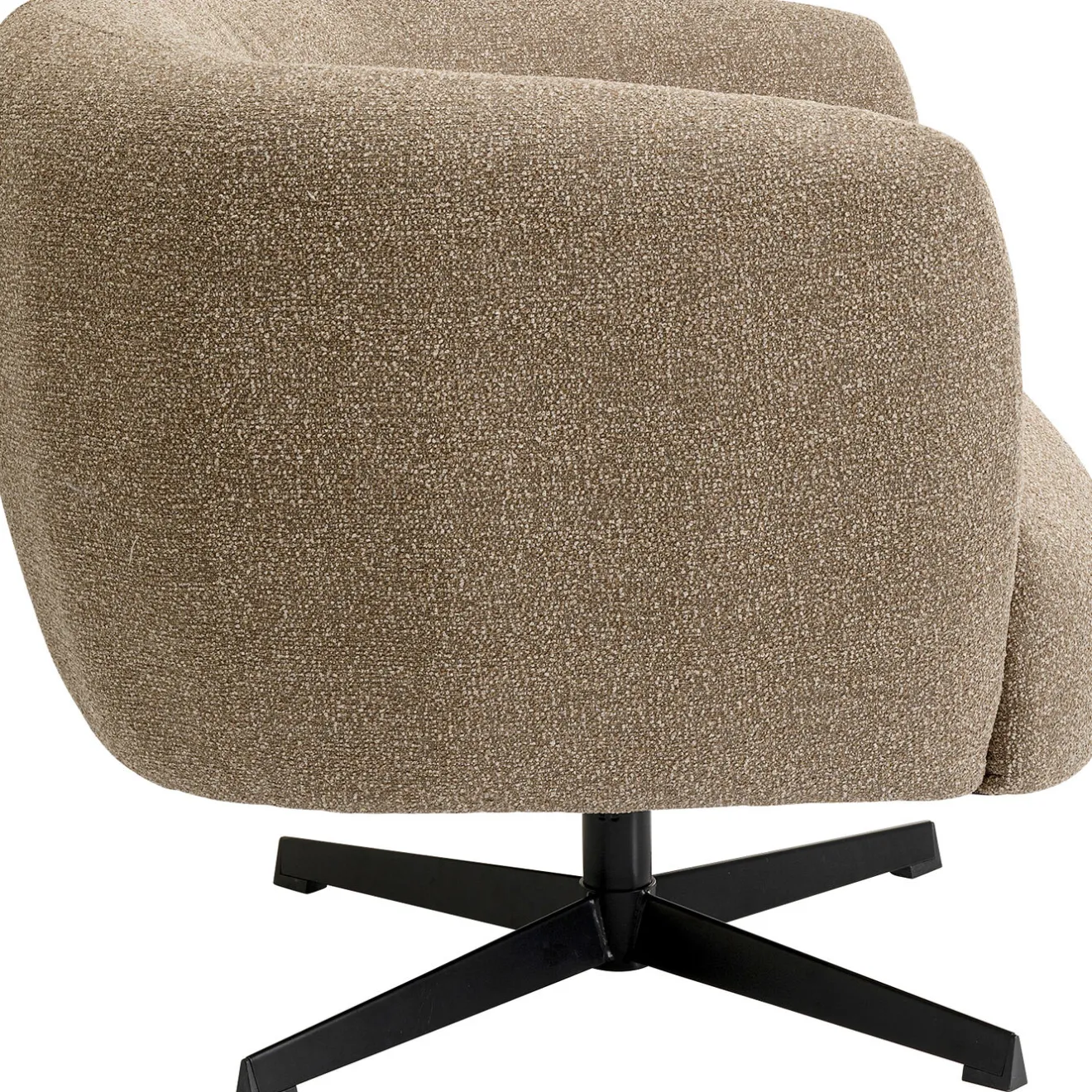 KARE Design Fauteuils Pivotants|Fauteuil Pivotant Peony Beige