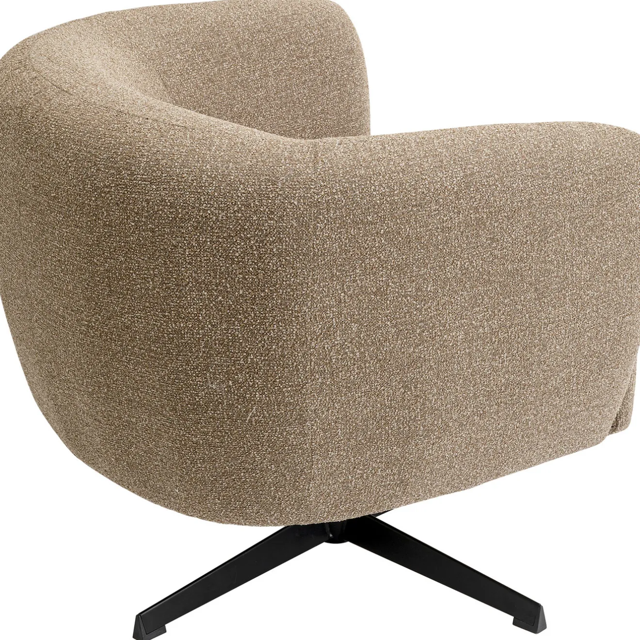 KARE Design Fauteuils Pivotants|Fauteuil Pivotant Peony Beige