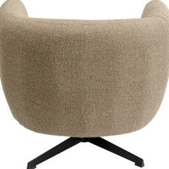 KARE Design Fauteuils Pivotants|Fauteuil Pivotant Peony Beige