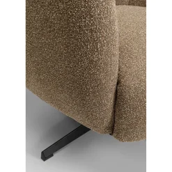 KARE Design Fauteuils Pivotants|Fauteuil Pivotant Peony Beige