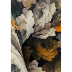 KARE Design Fauteuils Pivotants|Fauteuil Pivotant Peony Flower Jaune