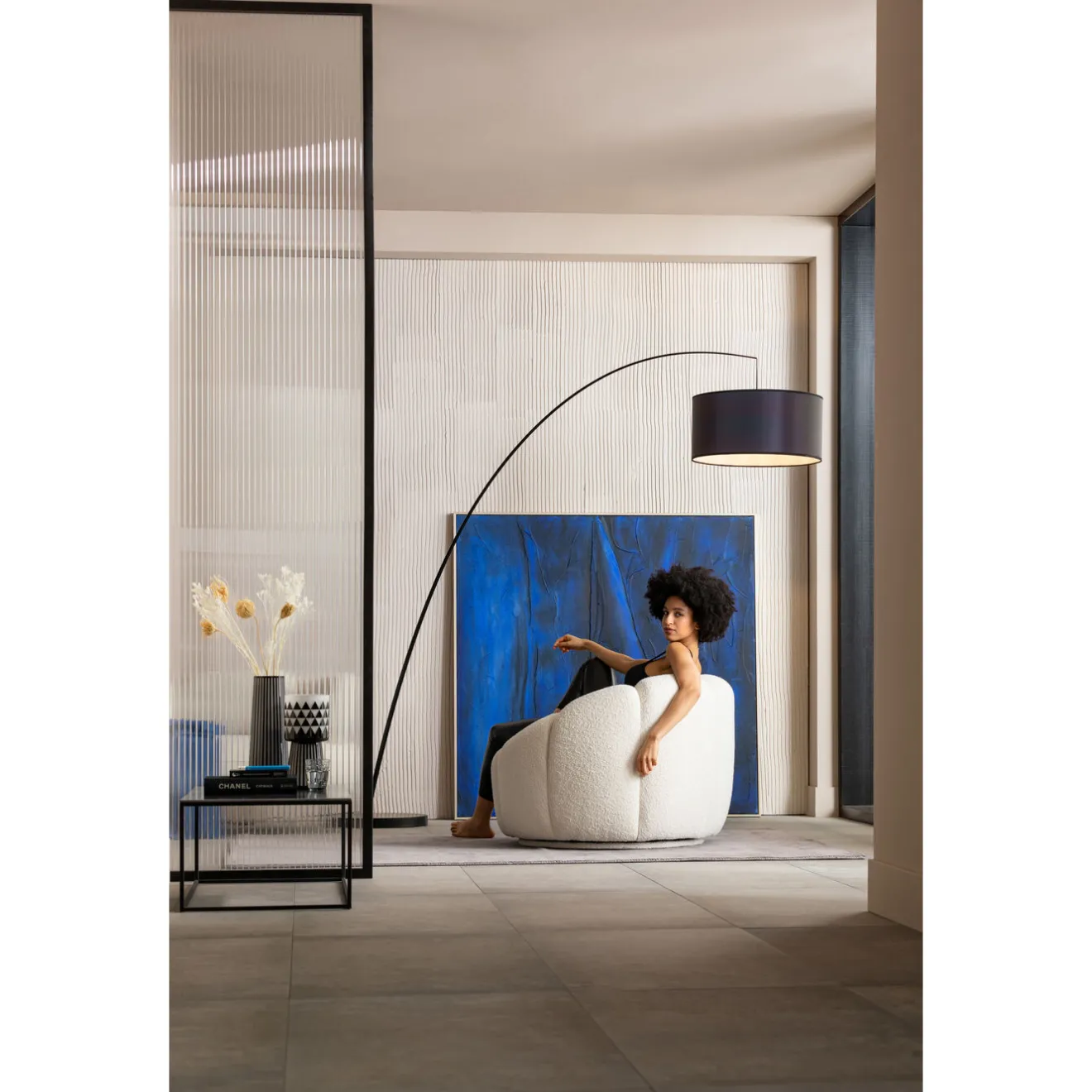 KARE Design Fauteuils Pivotants|Fauteuil Pivotant Peppo Lounge Blanc