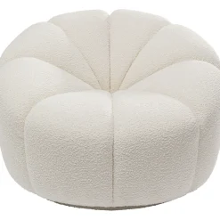 KARE Design Fauteuils Pivotants|Fauteuil Pivotant Peppo Lounge Blanc