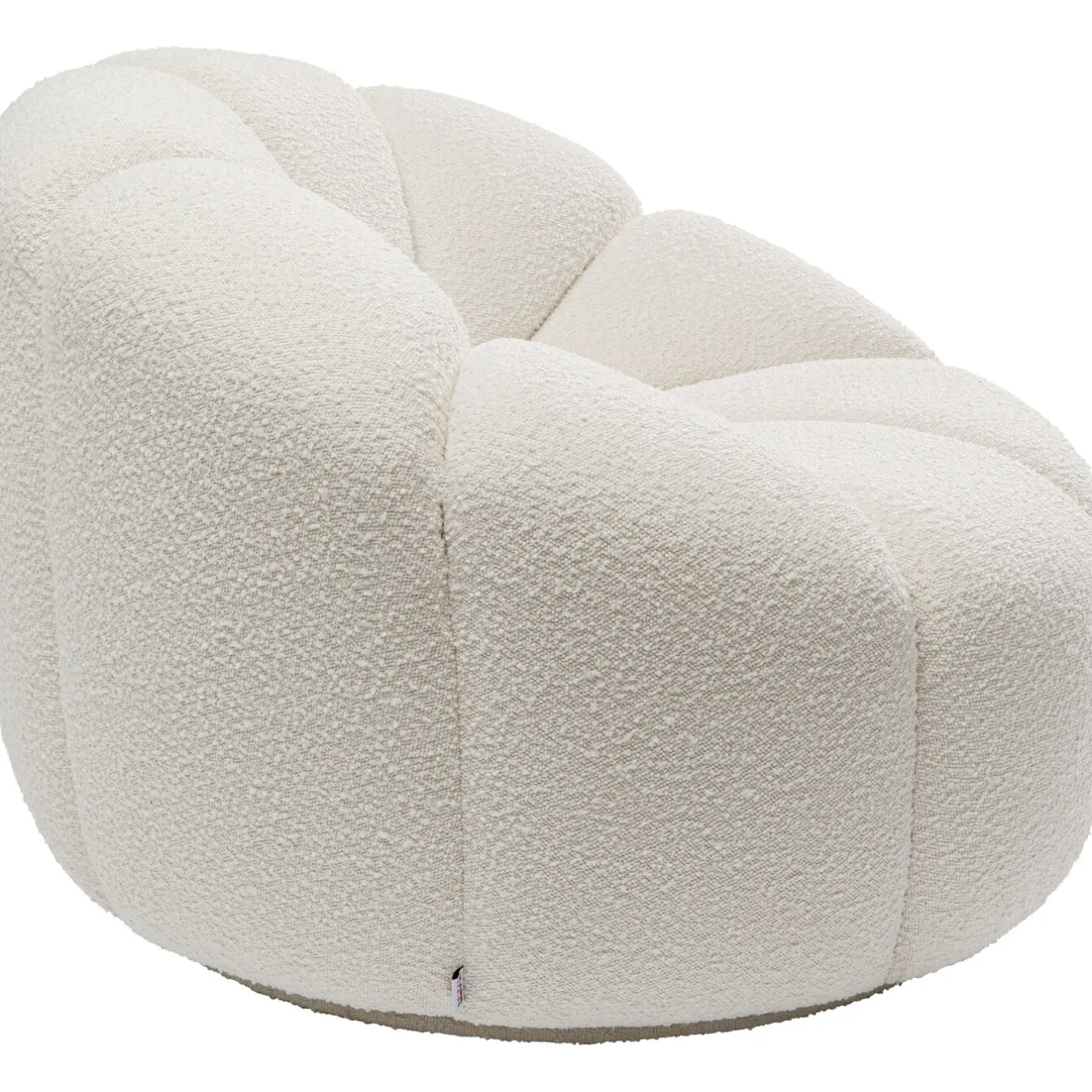 KARE Design Fauteuils Pivotants|Fauteuil Pivotant Peppo Lounge Blanc