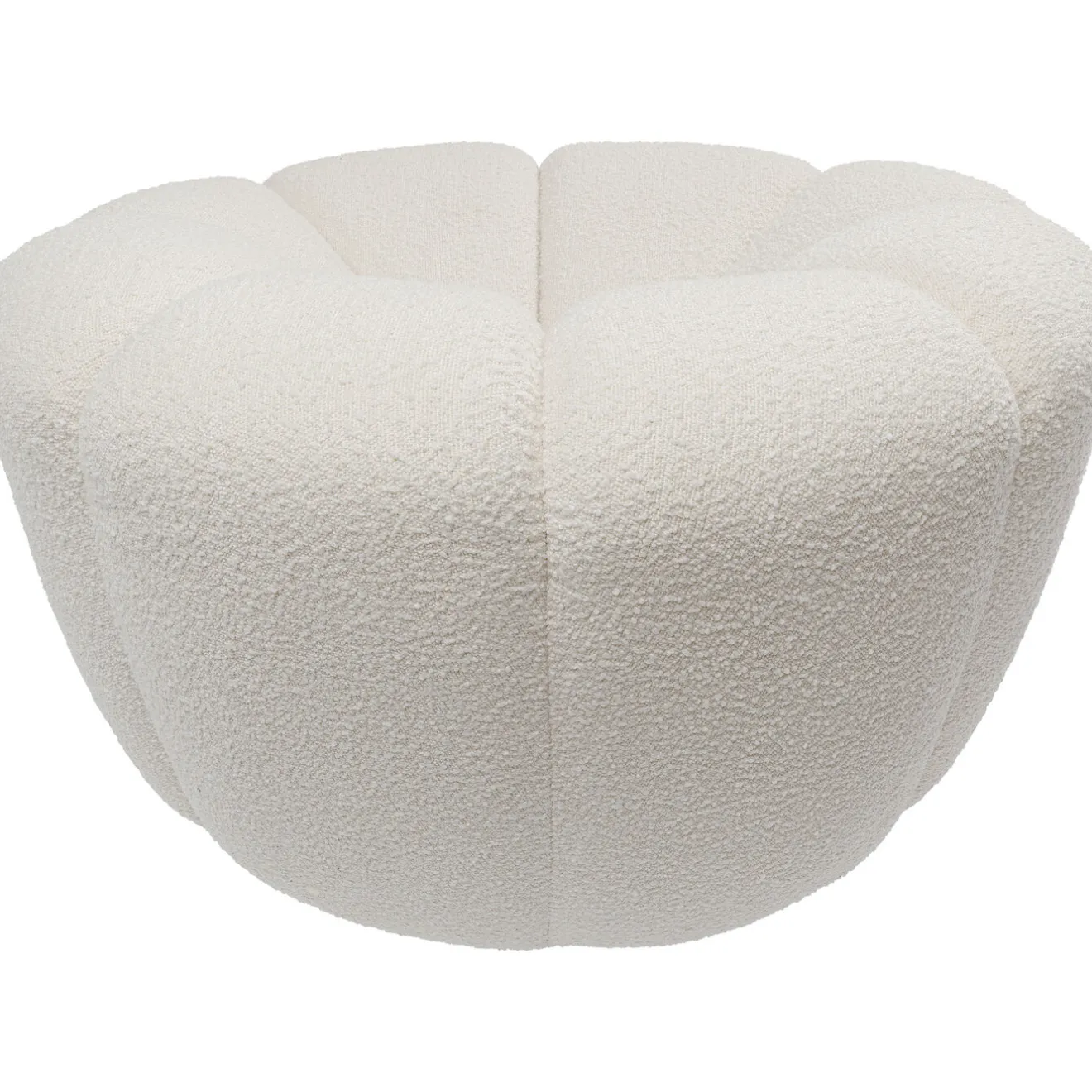 KARE Design Fauteuils Pivotants|Fauteuil Pivotant Peppo Lounge Blanc