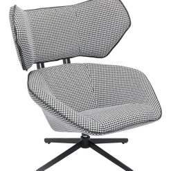 KARE Design Fauteuils Pivotants|Fauteuil Pivotant Toledo Noir-Blanc