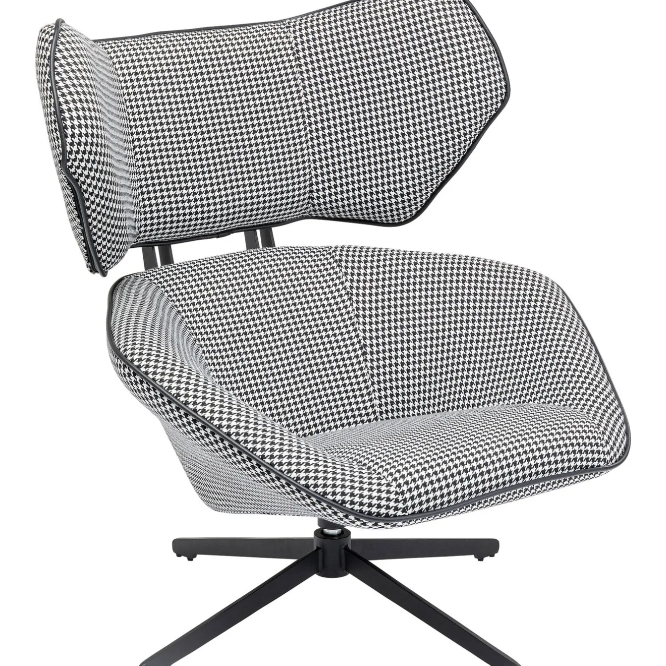 KARE Design Fauteuils Pivotants|Fauteuil Pivotant Toledo Noir-Blanc