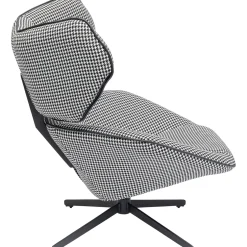 KARE Design Fauteuils Pivotants|Fauteuil Pivotant Toledo Noir-Blanc