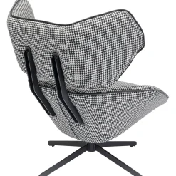 KARE Design Fauteuils Pivotants|Fauteuil Pivotant Toledo Noir-Blanc
