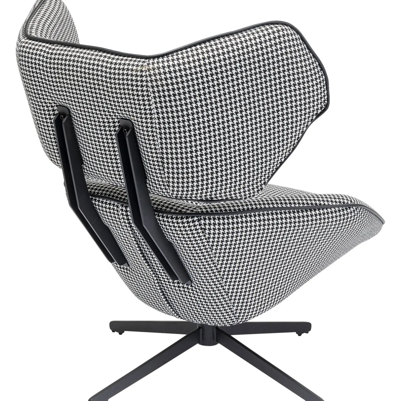 KARE Design Fauteuils Pivotants|Fauteuil Pivotant Toledo Noir-Blanc