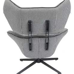 KARE Design Fauteuils Pivotants|Fauteuil Pivotant Toledo Noir-Blanc