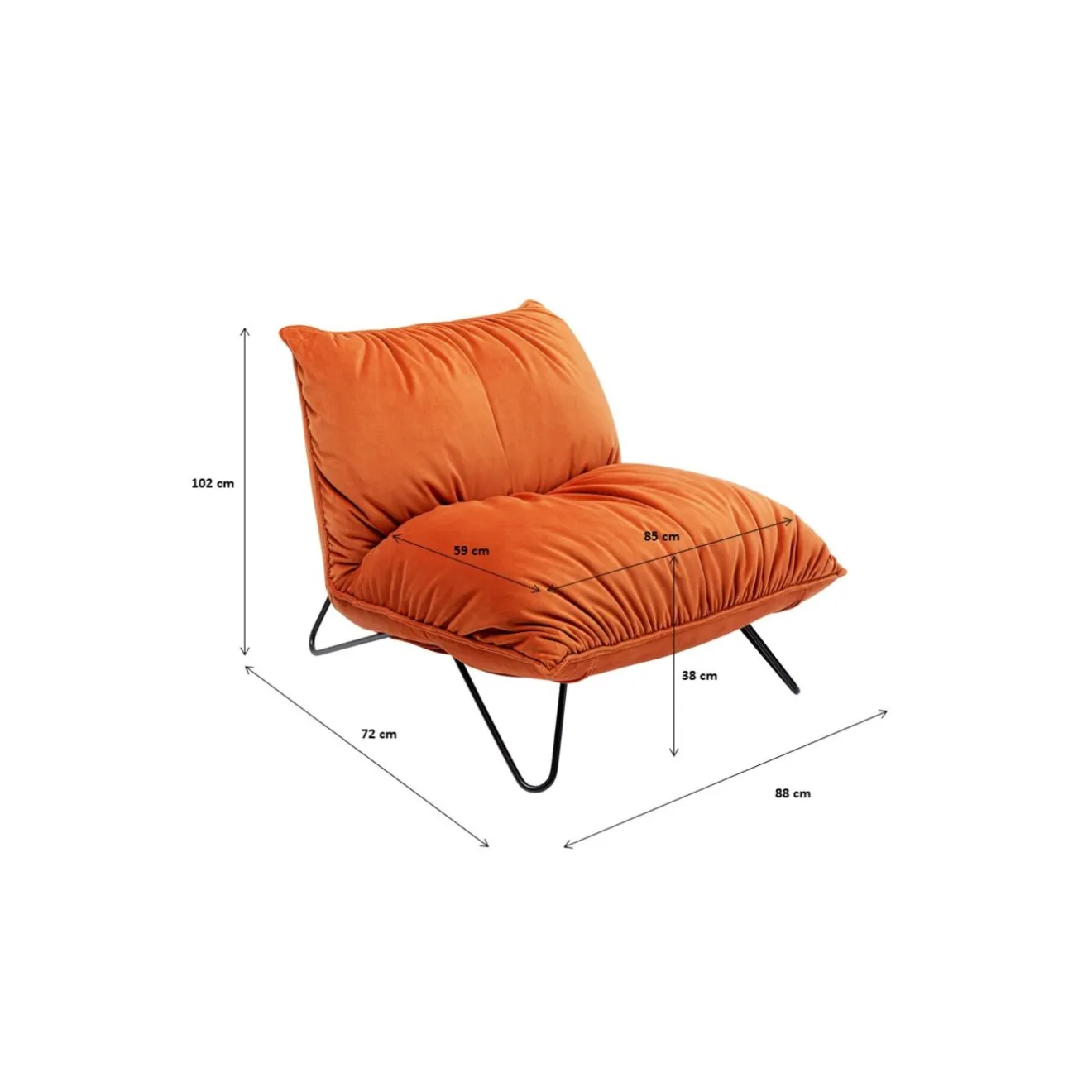 KARE Design Fauteuils Cocktail|Fauteuil Port Pino Curry