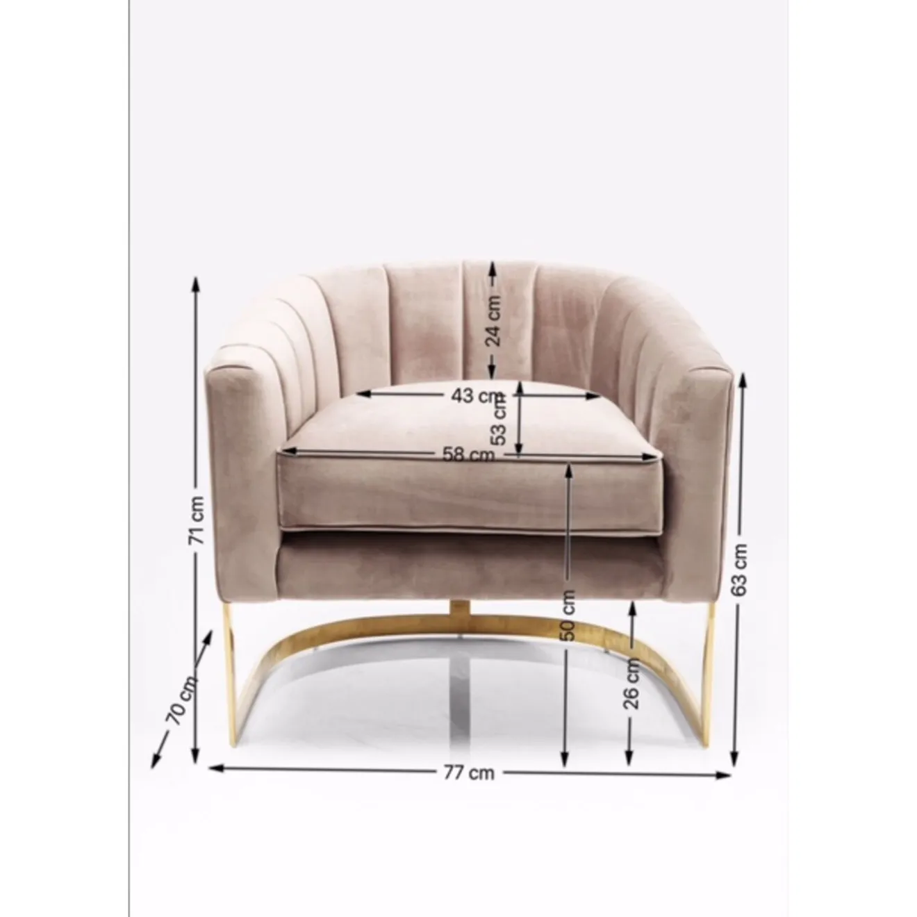 KARE Design Fauteuils Cocktail|Fauteuil Pure Elegance Beige