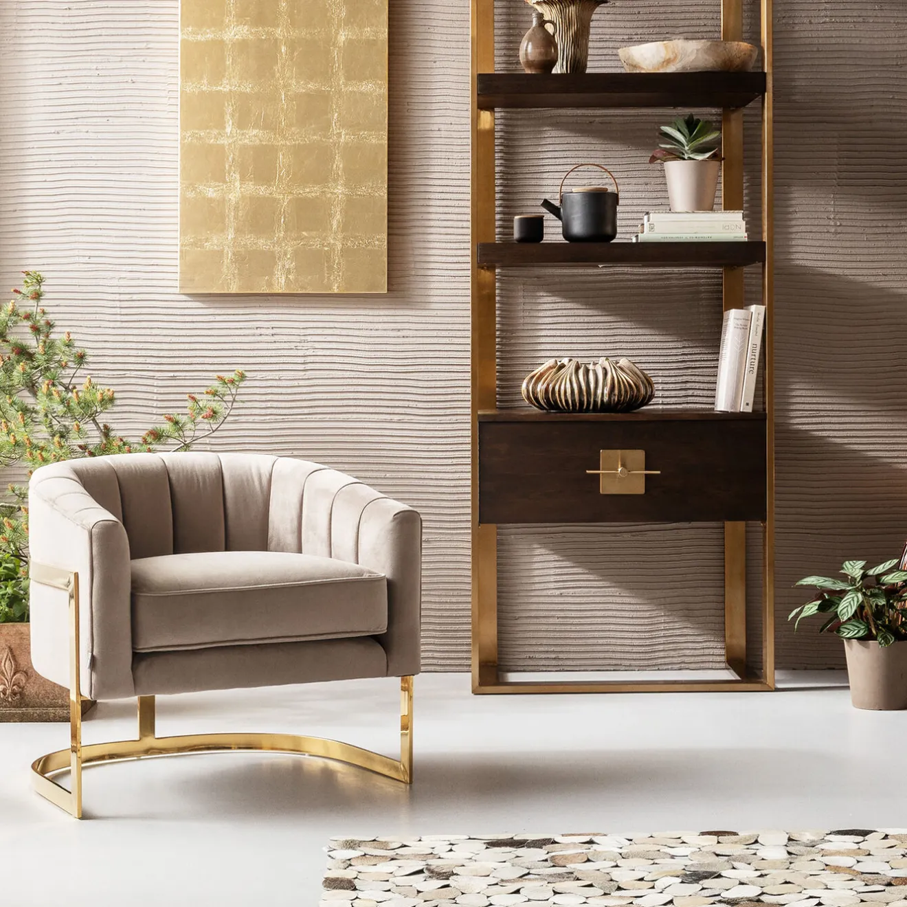 KARE Design Fauteuils Cocktail|Fauteuil Pure Elegance Beige