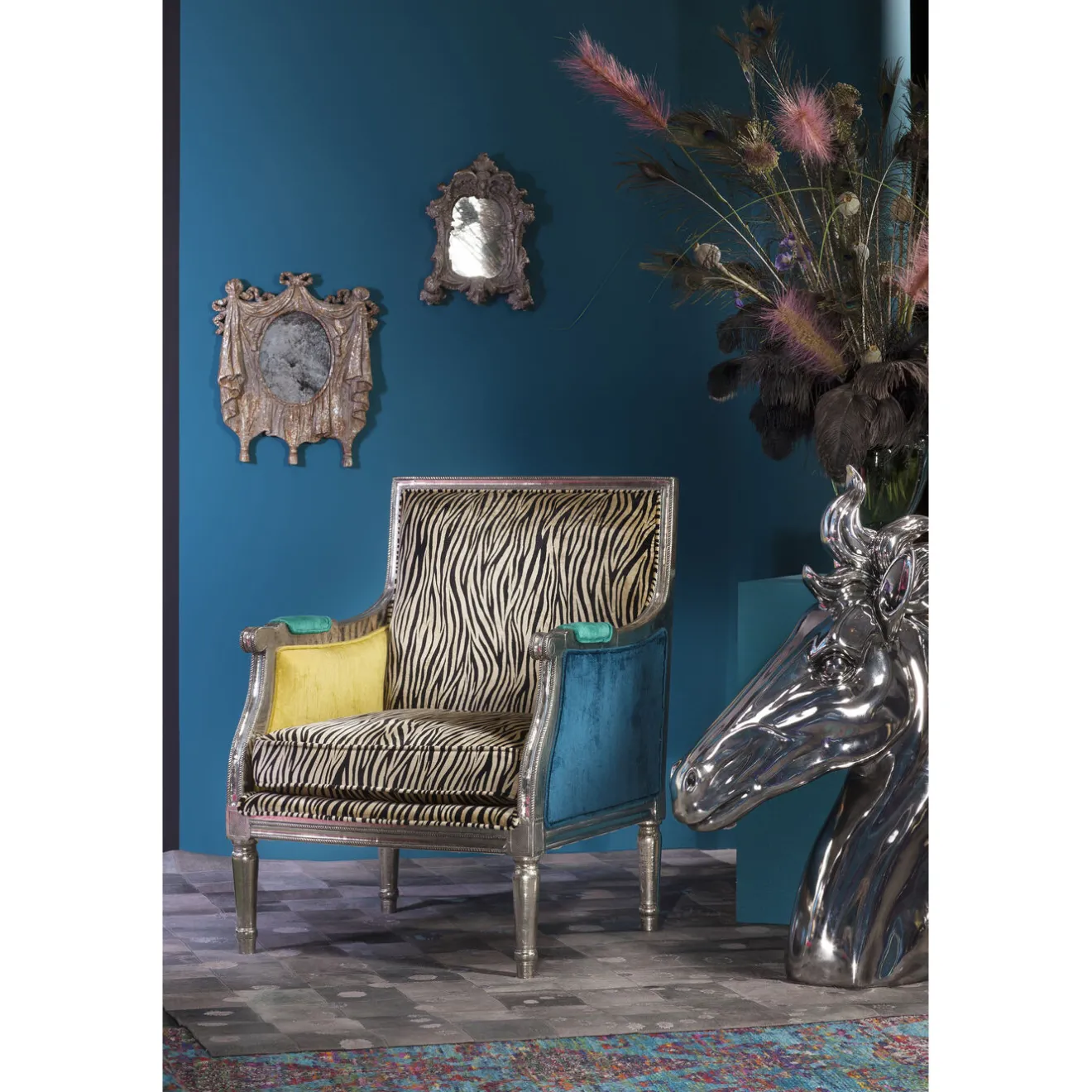 KARE Design Fauteuils Club|Fauteuil Regency Zebra