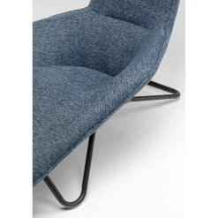 KARE Design Fauteuils Relax|Fauteuil Relax Granada Bleu Fonce