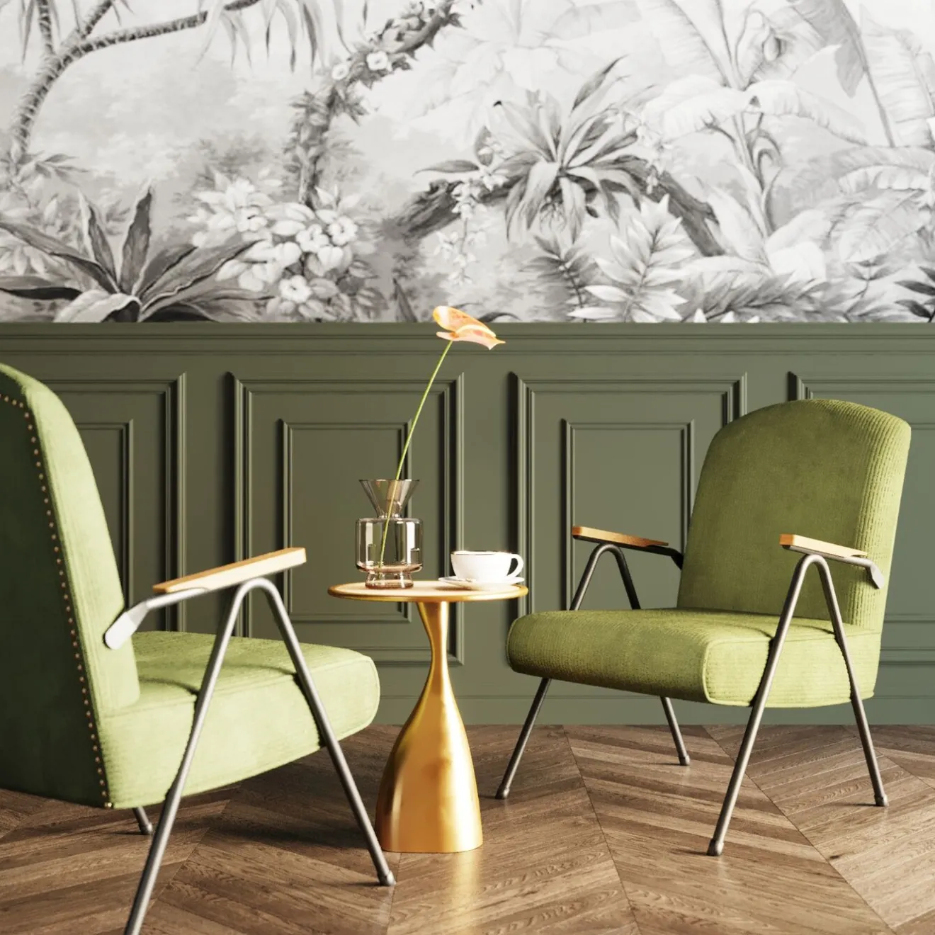 KARE Design Fauteuils Club|Fauteuil Ryan Vert