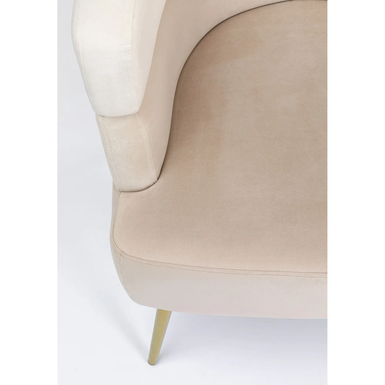 KARE Design Fauteuils Cocktail|Fauteuil Sandwich Creme