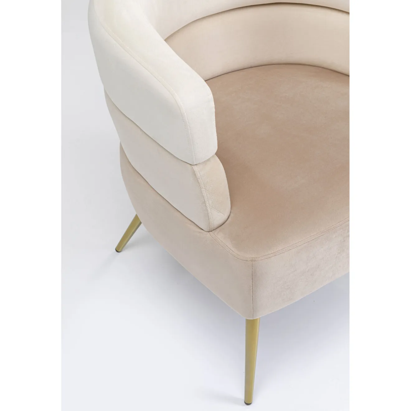 KARE Design Fauteuils Cocktail|Fauteuil Sandwich Creme