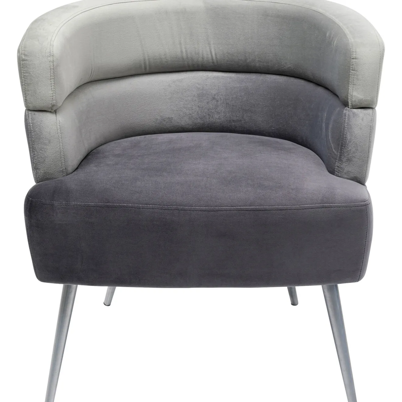 KARE Design Fauteuils Cocktail|Fauteuil Sandwich Gris
