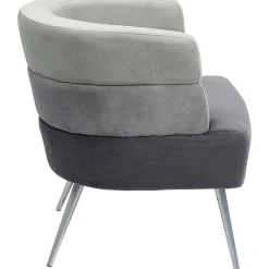 KARE Design Fauteuils Cocktail|Fauteuil Sandwich Gris