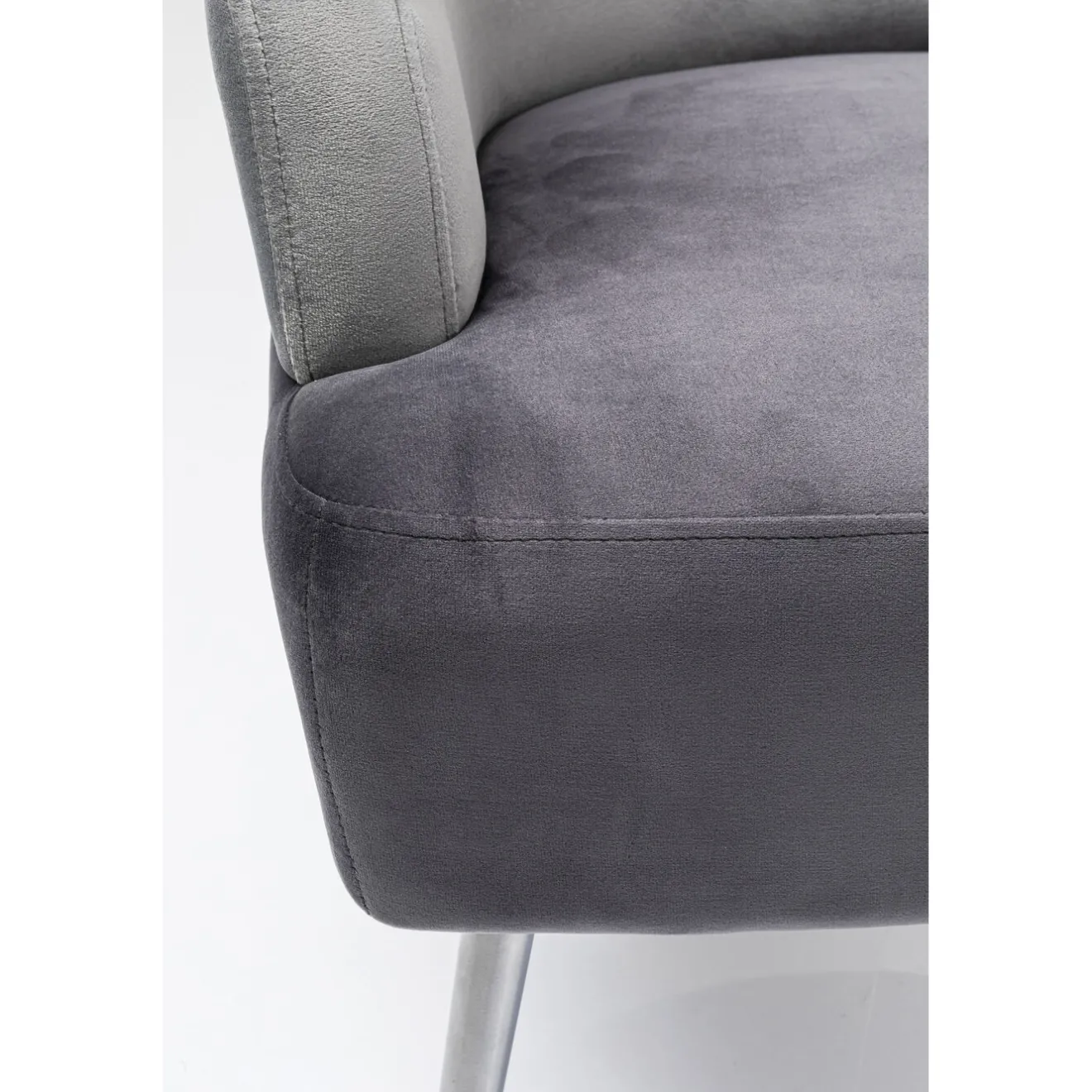 KARE Design Fauteuils Cocktail|Fauteuil Sandwich Gris