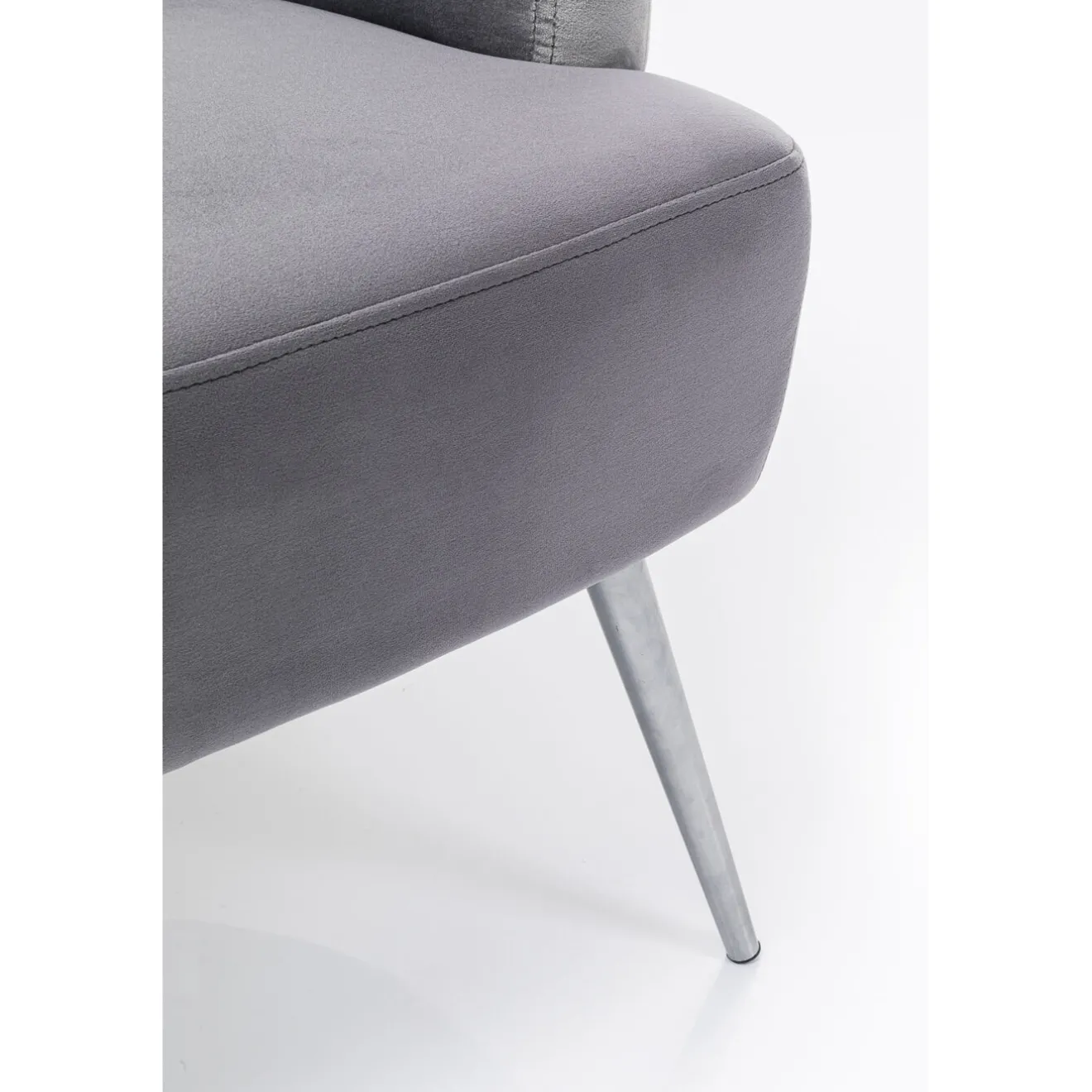 KARE Design Fauteuils Cocktail|Fauteuil Sandwich Gris