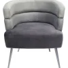 KARE Design Fauteuils Cocktail|Fauteuil Sandwich Gris