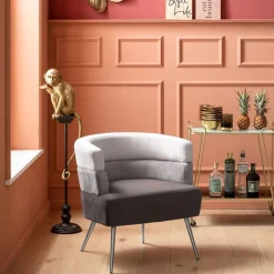 KARE Design Fauteuils Cocktail|Fauteuil Sandwich Gris