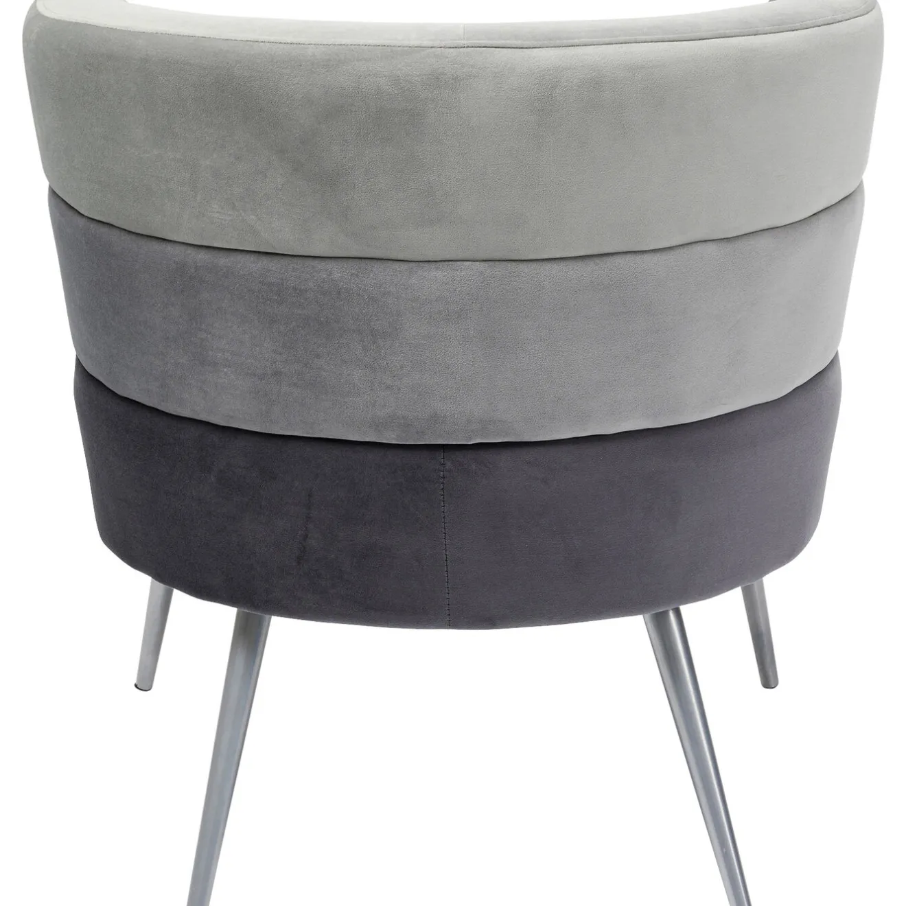 KARE Design Fauteuils Cocktail|Fauteuil Sandwich Gris